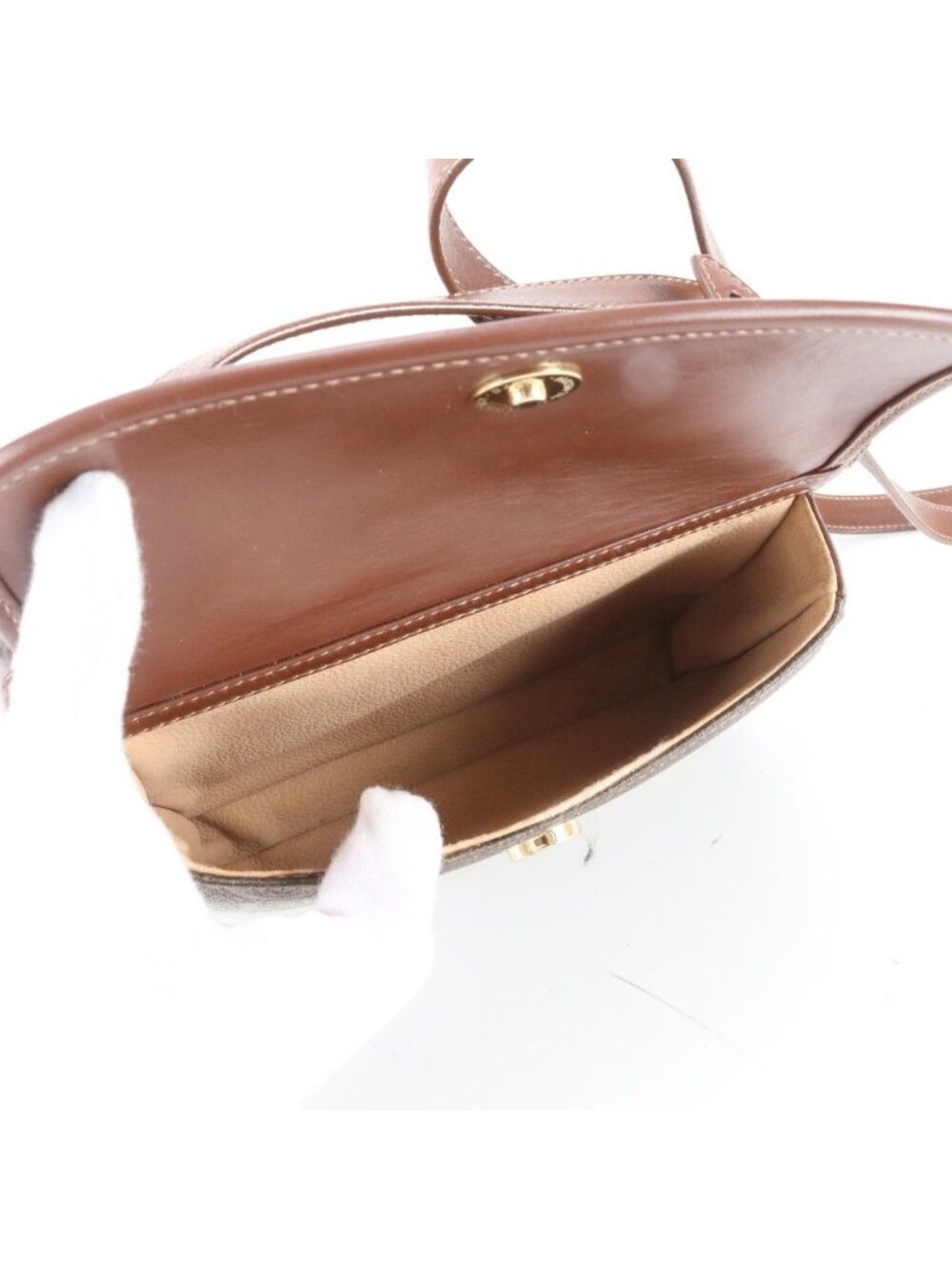 Gucci Vintage 007 23 Leather Shoulder Bag Crossbody - Picture 7 of 10
